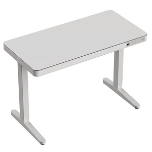 Tavolo in vetro Design semplice scrivania per casa ufficio Computer tavolo di sollevamento regolabile in altezza tavolo automatico elettrico - Product Image 4