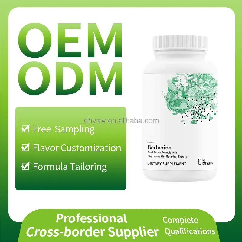 OEM ODM Berberin-Supplements Hydrochlorid gesunder Immunsystem-Booster lmmune Unterstützung Berberin-Kapseln