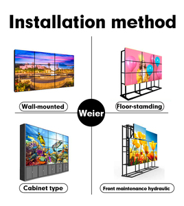 Weier 55 дюймов 3x3 контроллер процессора 4K LCD видео настенный дисплей рекламный экран - Product Image 6