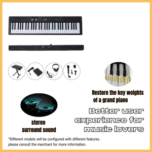 Neues faltbares E-Piano 88 Tasten Tragbares Klavier für Reisende Musik instrumente Leicht zu tragen