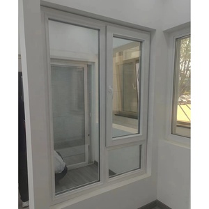 Ventanas NUOXIN UPVC con diseño de persianas integradas, venta al por mayor, precio de fábrica, ventanas de PVC, ventana abatible de vidrio de vinilo - Product Image 5