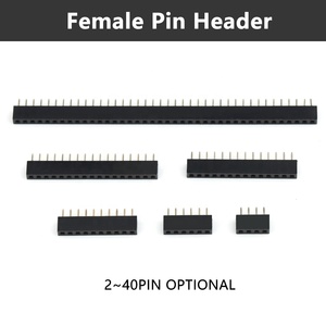 2.54 Female <strong>Header</strong> DIP Double Row Right Angle 2.54 mm Pin <strong>Header</strong> Pitch <strong>2Pin</strong>-40Pin Board to Board 180 Degree Female 40 Pin <strong>Header</strong> - Product Image 6