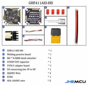 JHEMCU F411 AIO 40A <strong>Drone</strong> Flight <strong>Controller</strong> for <strong>Drone</strong> - Product Image 6