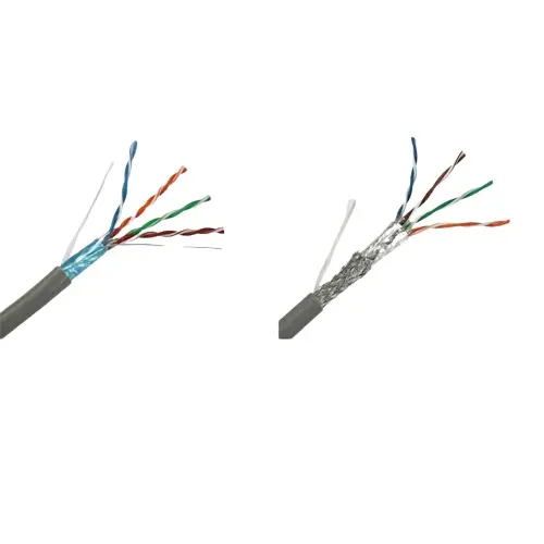 Precio al por mayor Cable Lan UTP/ FTP/ SSTP Cable LAN Cat 5E Cable de red de conductor de cobre
