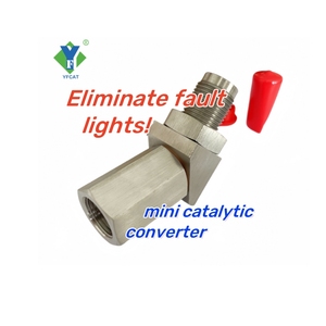 45 Degree Mini Catalyst <strong>O2</strong> <strong>Sensor</strong> Oxygene <strong>Sensor</strong> With a Mini Catalytic Converter - Product Image 1