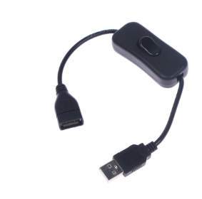 Ahududu ev ofis anahtarı malzemeleri aksesuarları araçları sıcak satış siyah USB kablosu ile ON / OFF anahtarı güç kontrolü Arduino için