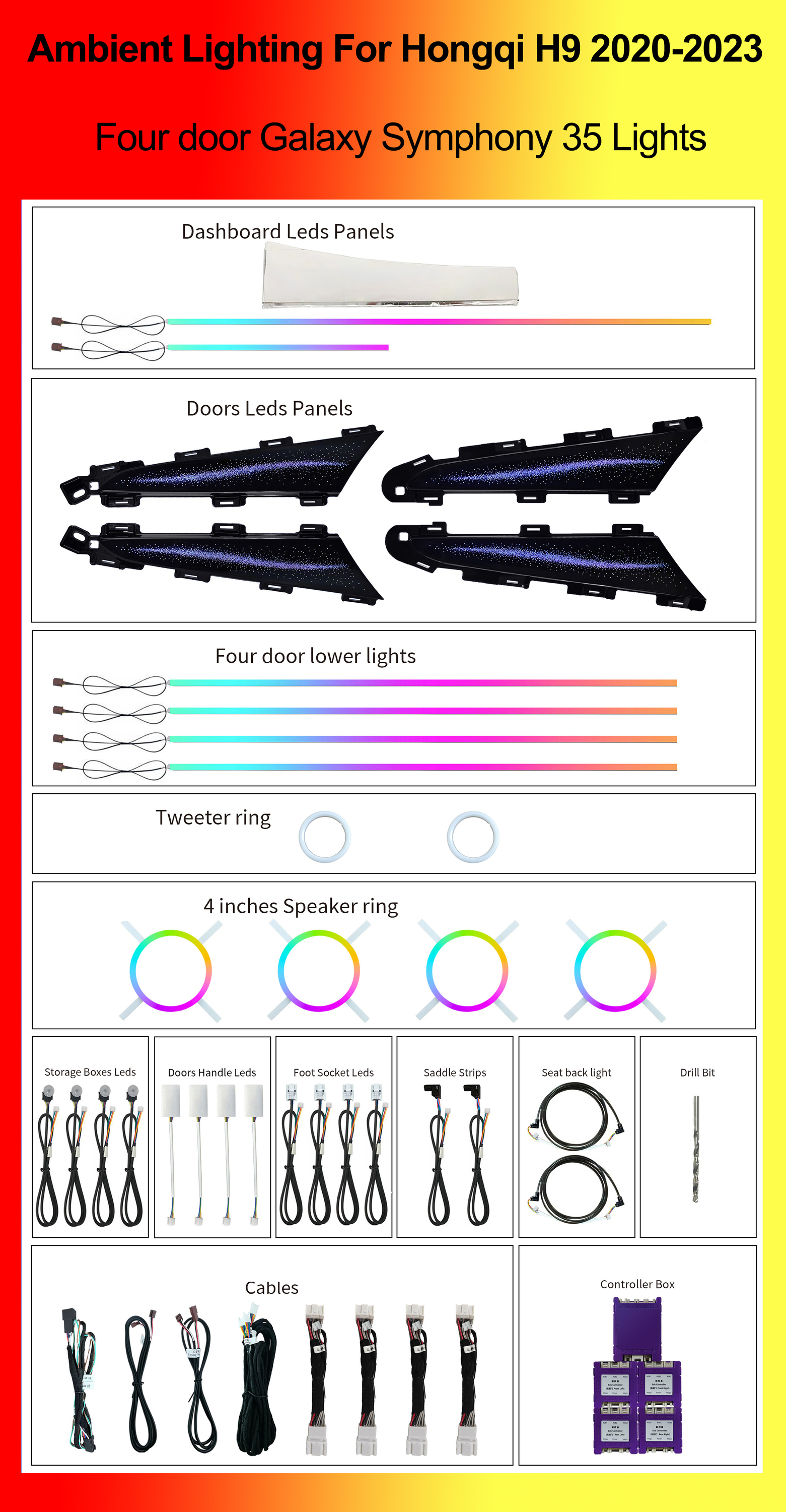 Four door Galaxy Symphony 35 Lights