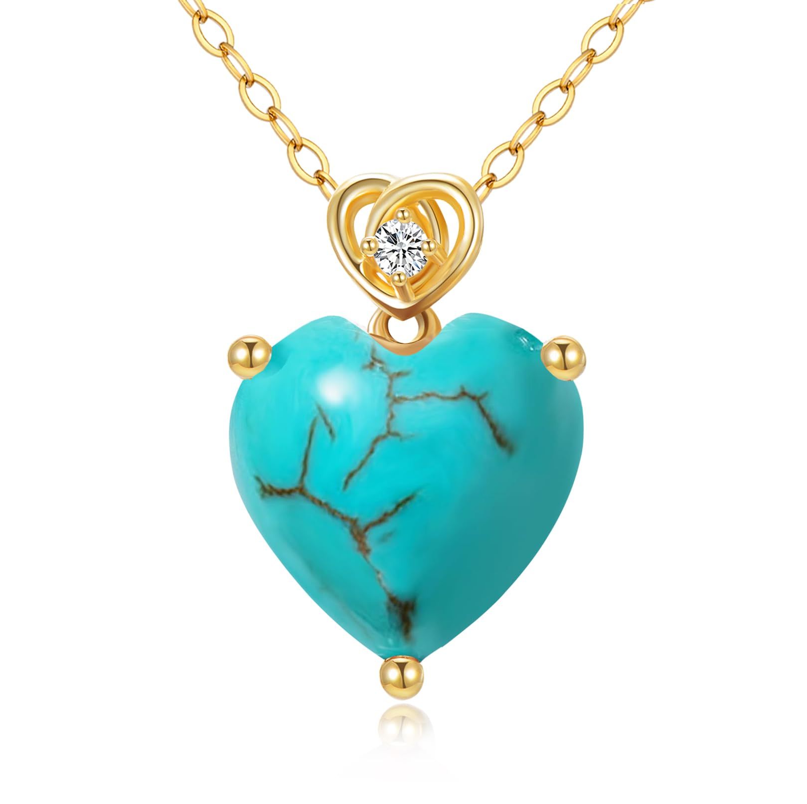 Turquesa de oro de 14 quilates