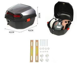 Fabrika elektrikli araba gövde büyük kapasiteli genel Scooter kuyruk kutusu su geçirmez akülü araba saklama kutusu motosiklet kuyruk kutuları - Product Image 1
