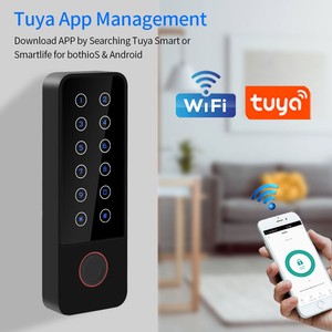 Wifi Tuya APP sistema di controllo accessi con impronte digitali tastiera <span class=keywords><strong>Standalone</strong></span> lettore di schede Rfid <span class=keywords><strong>Controller</strong></span> di accesso per l'ingresso della porta dell'impronta digitale