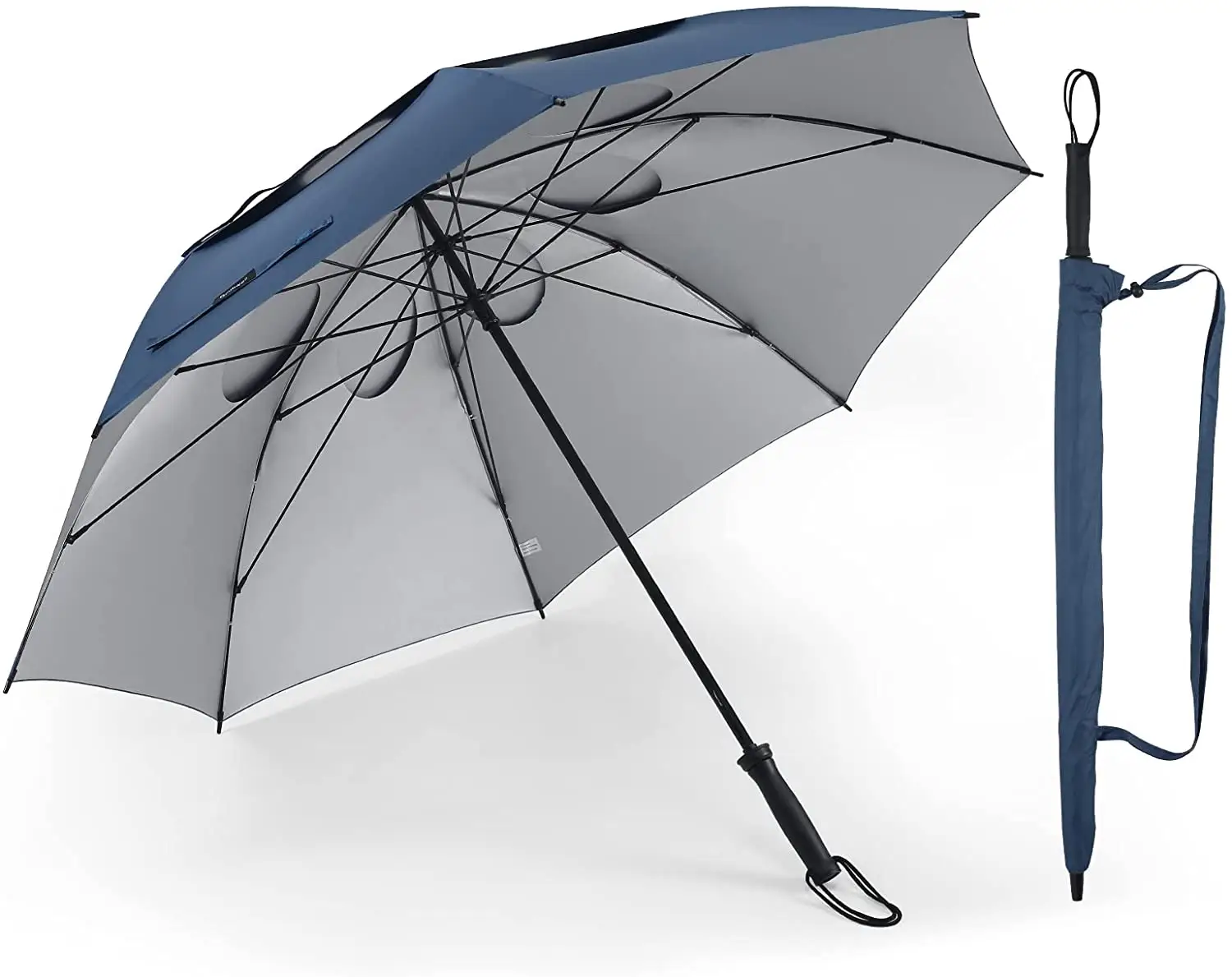 Ветрозащитный ручной открытый и прочный ветрозащитный спортивный зонт для гольфа