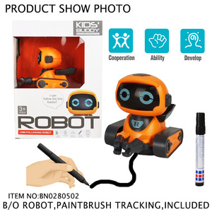 Intelligent Programming Toy Smart Draw Line Pen Follower Robot Electric Remote Walking Watch Control Robot <strong>Coding</strong> Robot
