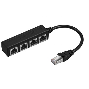 ルーターハブ用4in1 RJ45スプリッターLANイーサネットネットワークエクステンダーアダプターケーブル - Product Image 1