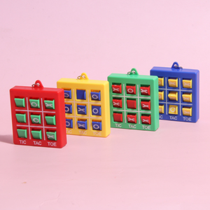 XO Tic-tac-toe Key Chain Cross Border Puzzle Rotating <strong>Game</strong> Cross Well <strong>Game</strong> Circle Cross Chess Pendant Gift Toy - Product Image 2