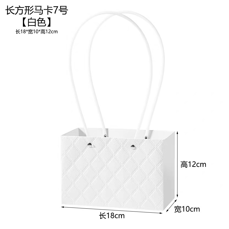 Macaron rectangular nº 7-blanco