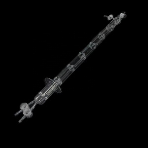 Condenser Tube Straight <strong>Serpentine</strong> Chemical Laboratory Instrument Thickened High-Temperature Distillation Reflux Device 200mm