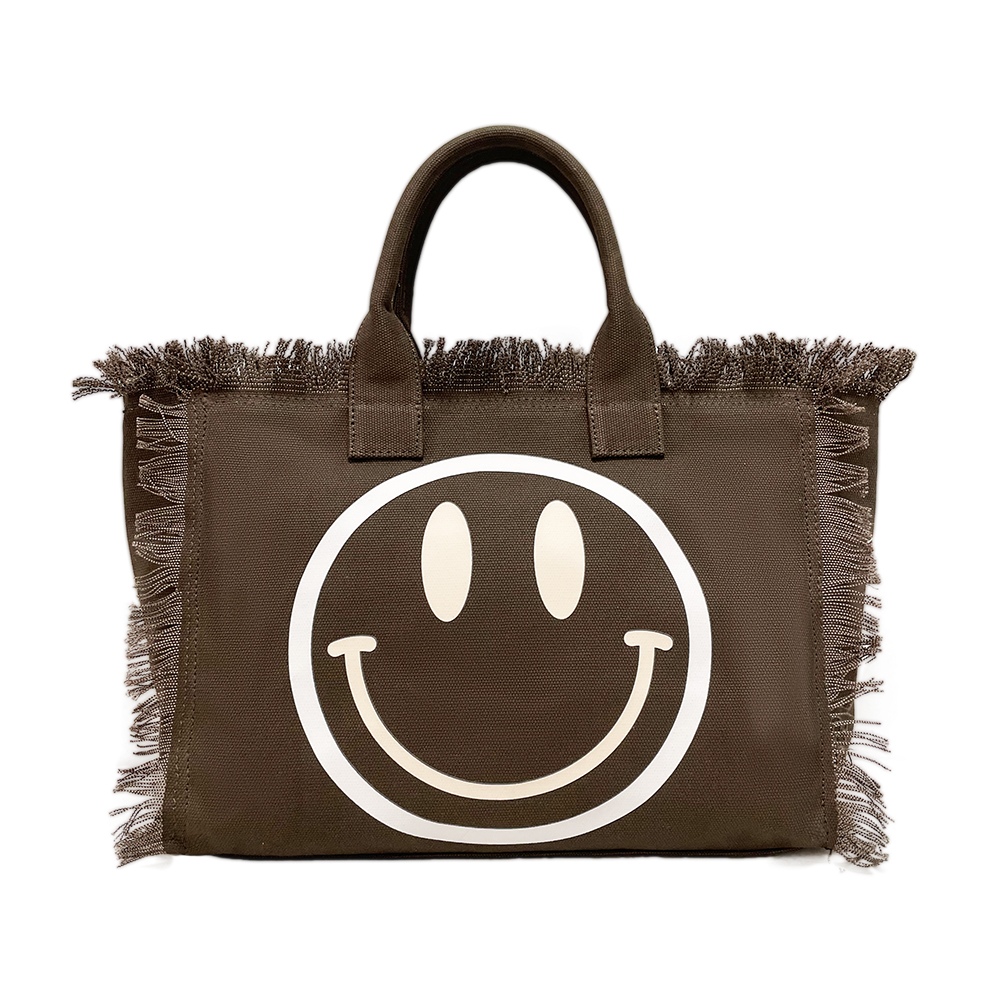Bolso de la lona de la expresión de la expresión de la cara del estilo coreano Bolso de la lona de la expresión de la expresión de la cara del estilo coreano