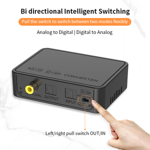 Bi-directional Audio <strong>Converter</strong> Switcher Anglog to <strong>Digital</strong> Optical <strong>Digital</strong> Stereo Audio Spdif <strong>Digital</strong> to <strong>Analog</strong> <strong>Converter</strong>