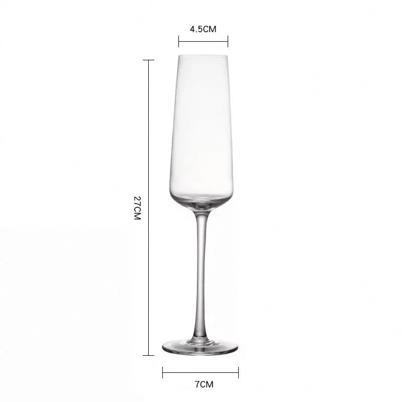 wholesale stock high quality crystal stemmed glasses champagne