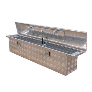 防水拖车储物盒皮卡储物盒重型铝制工具箱带锁和钥匙 - Product Image 1