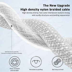 Wholesale Braided 1m 60W Type C to TYpe C Fast Charging Data Cable with Box for <strong>Apple</strong> iPhone 16 15 Pro Max 15 Pro Puls - Product Image 5