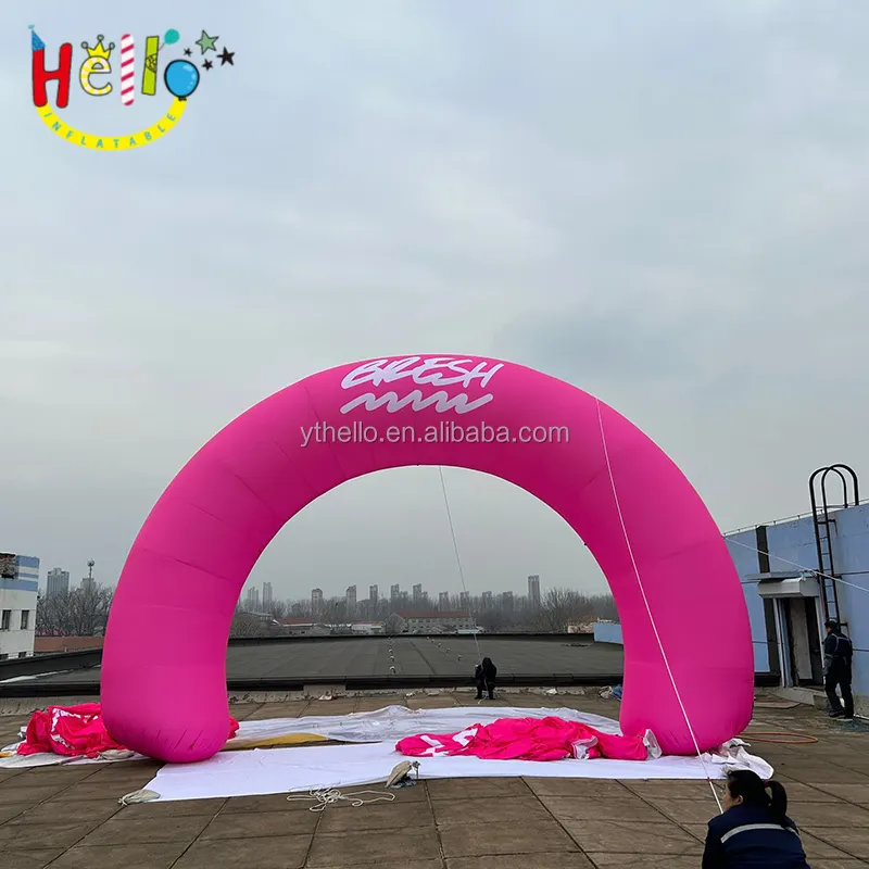 Arco gonfiabile personalizzato di alta qualità evento pubblicitario arco gonfiabile rosa