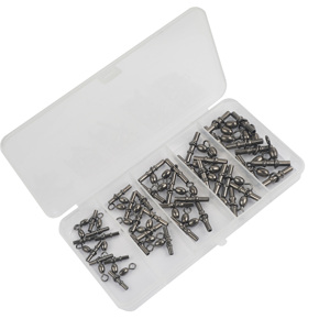 40PCS Three Way Fishing <strong>Swivels</strong> Tackles Set Cross Line T-Shape Fishing Line Connector for Saltwater Catfish Deep <strong>Drop</strong> Rigs - Product Image 1