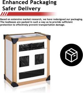 Toptan mobil aracı depolama el arabası berber dövme kuaför Salon ağır çekmece araç kutusu haddeleme mutfak dolabı arabası - Product Image 3