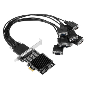 Customized <strong>PCI</strong>-E 1-to-8 Serial Port Card 8-Port RS232 Drag 8 Copper Material for Computer in Stock - Product Image 1
