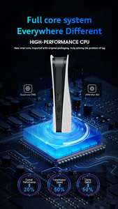 จอยสติ๊กไร้สาย4K สำหรับเล่นเกม P5X, จอยสติ๊กเครื่องจำลองเกมแพดเกม64G 40000 + เกม HD เอาต์พุต HD คอนโซลวิดีโอเกมย้อนยุค - Product Image 5