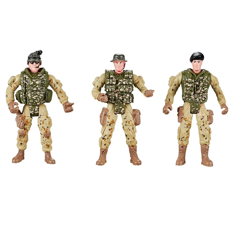 2023 yeni F10-2 ordu erkekler aksiyon figürleri Set oyna Pretend askeri askerler oyunu oyuncak silahlar çocuklar için erkek