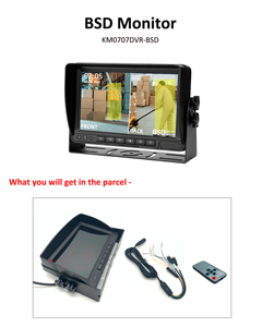 Truck 7 Inch Waterproof Monitor AHD Rear View Car <strong>Reverse</strong> Camera Bus <strong>Wireless</strong> DVR Camera <strong>System</strong> Night View Vehicle <strong>System</strong> - Product Image 6