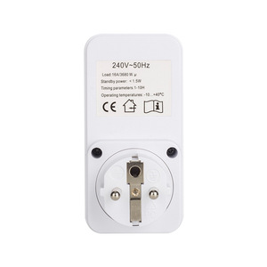 Presa francese timer switch controller count down timer combinazione 1 2 4 6 8 10 ore solo tramite pulsante a pressione plug in 3680W - Product Image 2