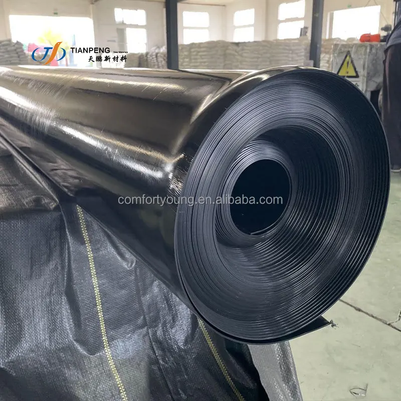 Gia cố Polypropylene geomembrane HDPE 1-6 mét cho kênh hồ đập dân dụng kỹ thuật dự án