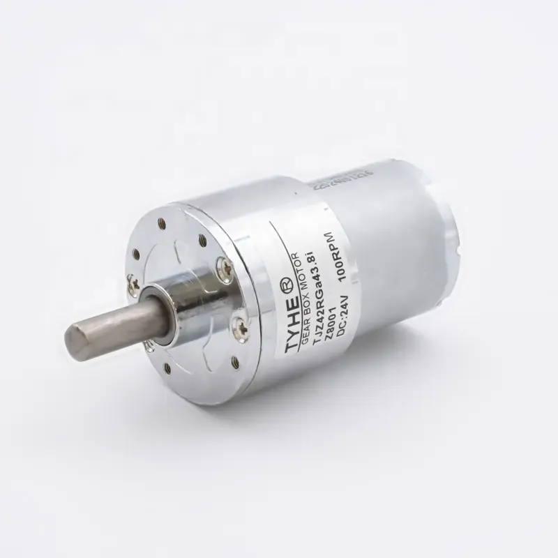 Motor de engranajes de acero para cubiertas de zapatos, velocidad ajustable de 42mm, 12v, 24v, 60 rpm, 10rpm, 5w, 6w, 7 vatios, 5nm, alto par, CC