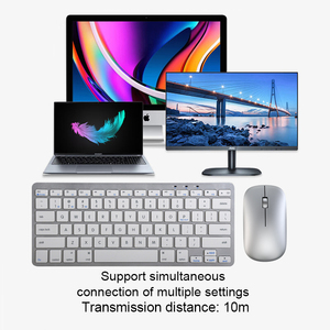 Precio de fábrica 78 teclas Mini ratón inalámbrico combinación de teclado recargable Bluetooth teclado y ratón PC portátil - Product Image 6