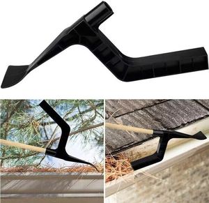 Qingle 3 in 1 cobweb silgi oluk temizleme scoop yaprak uzatılabilir uzun sap ile Shove eave fırça tavan vantilatörü fırça bırakın - Product Image 6