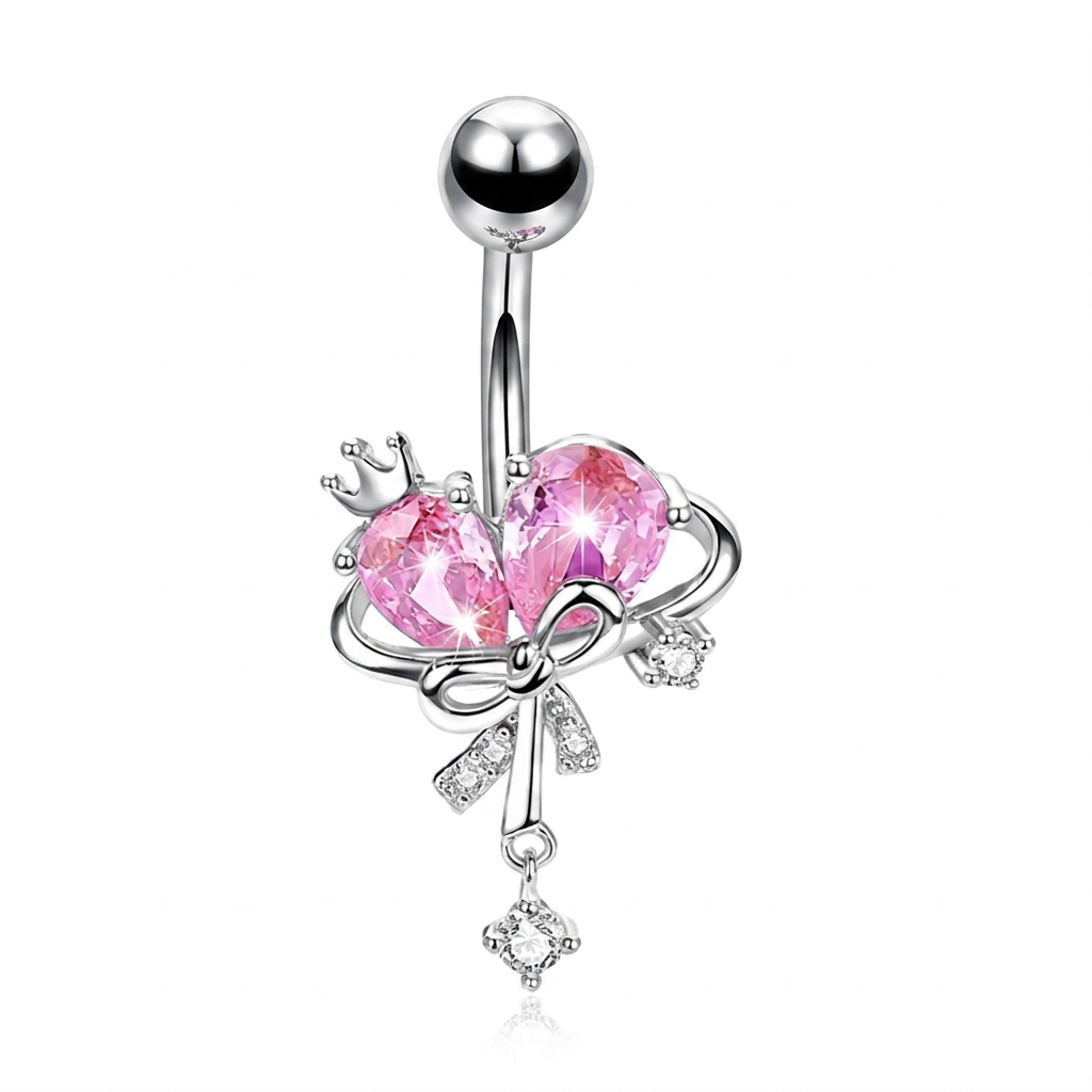 Fiocco cintura rosa + cuore