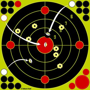 12 inch tự dính chụp phụ kiện dính Splatter mục tiêu phản ứng trực quan thông tin phản hồi giấy mục tiêu - Product Image 4