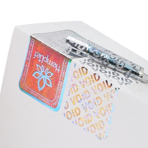 Ambalaj güvenliği için özel baskı yapıştırıcı güvenlik void etiket rulosu hologram logo çıkartması void hologram etiket - Product Image 2