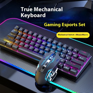 RGB Backlit Wired Blue <strong>Switch</strong> Gaming <strong>Mouse</strong> <strong>Keyboard</strong> Set USB for Office Desktop/Laptop <strong>Computer</strong> Accessories Macro Functionality - Product Image 4