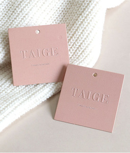 Co-friendly Hang <strong>Tag</strong> Luxury Recycled Paper Garment Accessories Label <strong>Custom</strong> Clothing <strong>String</strong> Printing Swing Hang <strong>Tags</strong> - Product Image 5