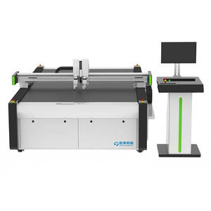 <strong>CNC</strong> Digital Cutter Cardboard Carton Box Corrugated Paper V-groove Creasing <strong>CNC</strong> Oscillating Knife Cutting Machine - Product Image 1
