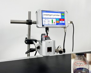 Fabrik preis T-W Tij Online Halbautomati scher Drucker Text Tinten strahl drucker Chargen druck Datum Codierer Maschine für gewebte Taschen - Product Image 6