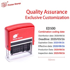 ED501 Customized Adjustable Date Stamp Word Height 5mm + Conversion 10 Text Production <strong>Valid</strong> Inspection Qualified + Digital <strong>Code</strong> - Product Image 2