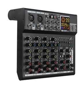 6 kanal Phantom 48V MR400 DSP dijital çoklu efekt İşlemci gücü Mini ses mikseri - Product Image 3