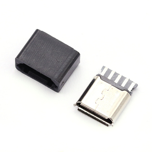 DIY微型USB 5P 5Pin母插头连接器套件，带黑色外壳焊接线类型 - Product Image 4
