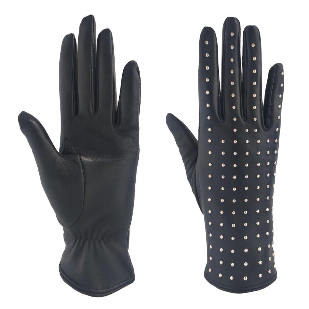Gants classiques en cuir de mouton pour femmes