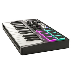 Teclado controlador MIDI serie Pro-Teclado MIDI USB de 25 teclas con almohadillas RGB sensibles a la velocidad para Ableton/FL Studio