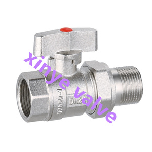 Yuhuan工場カスタマイズ真鍮Tハンドル手動制御ボールバルブ水ベースOEMオプション付き - Product Image 1